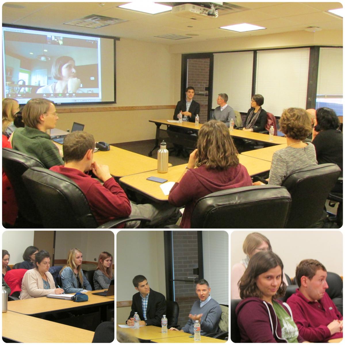 German Department Alumni Roundtable participants and graduate students