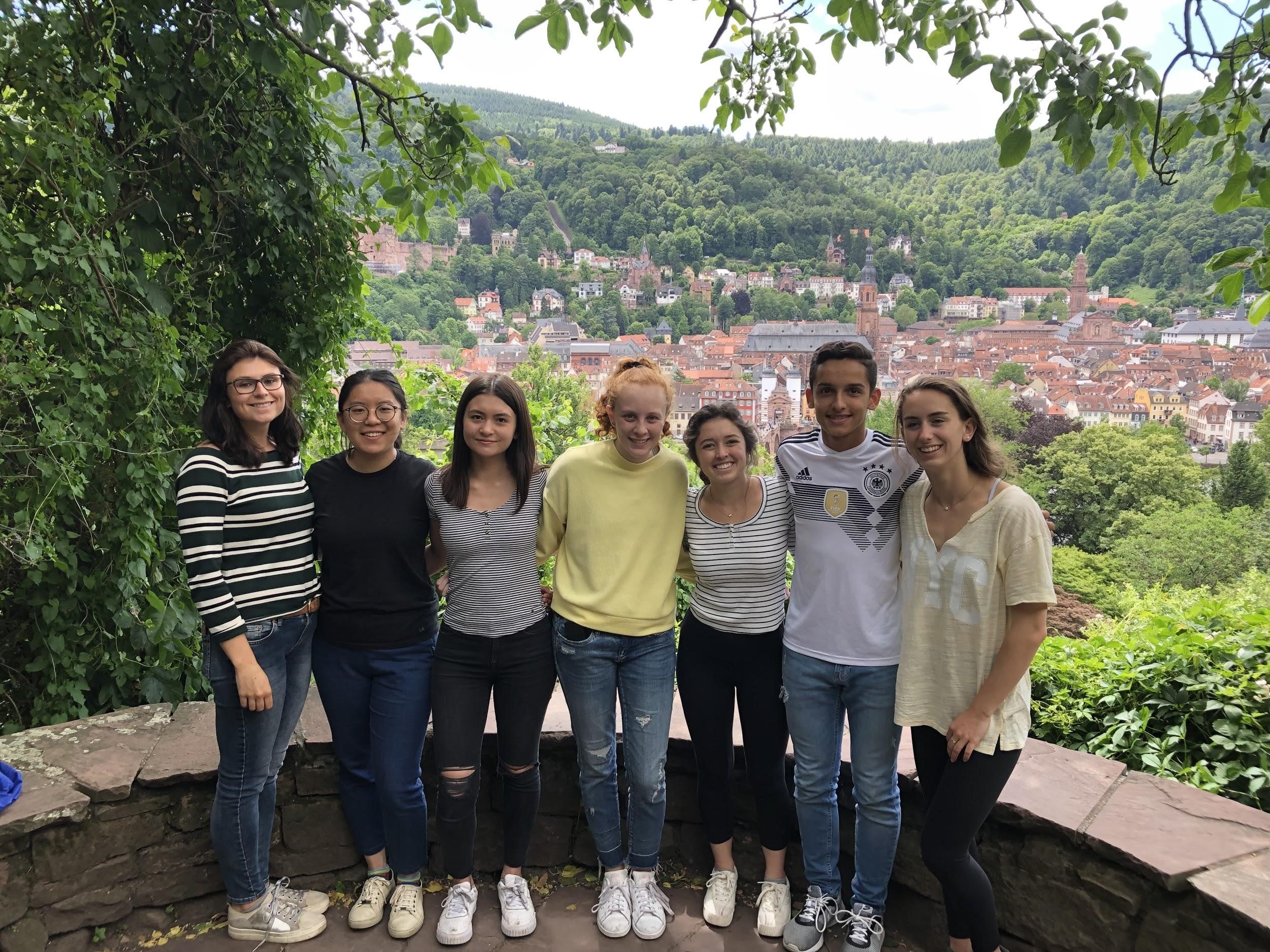Georgetown University students during the 2019 Summer-in-Trier program