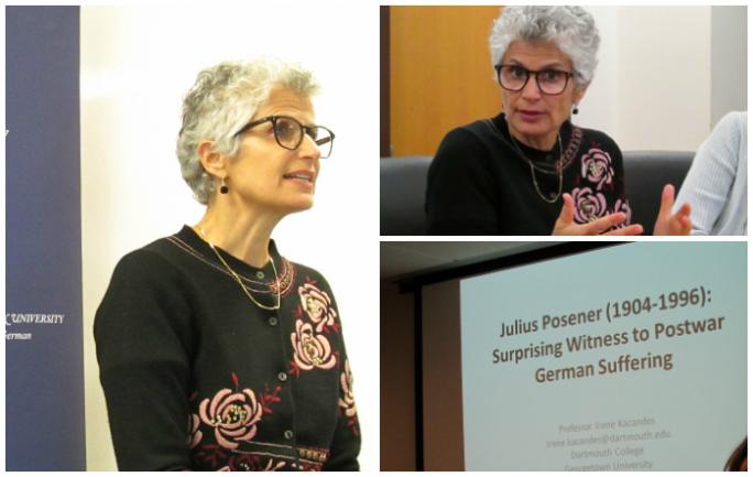 Guest Dr. Irene Kacandes during her presentation "Julius Posener (1904-1996): Surprising Witness to German Postwar Suffer