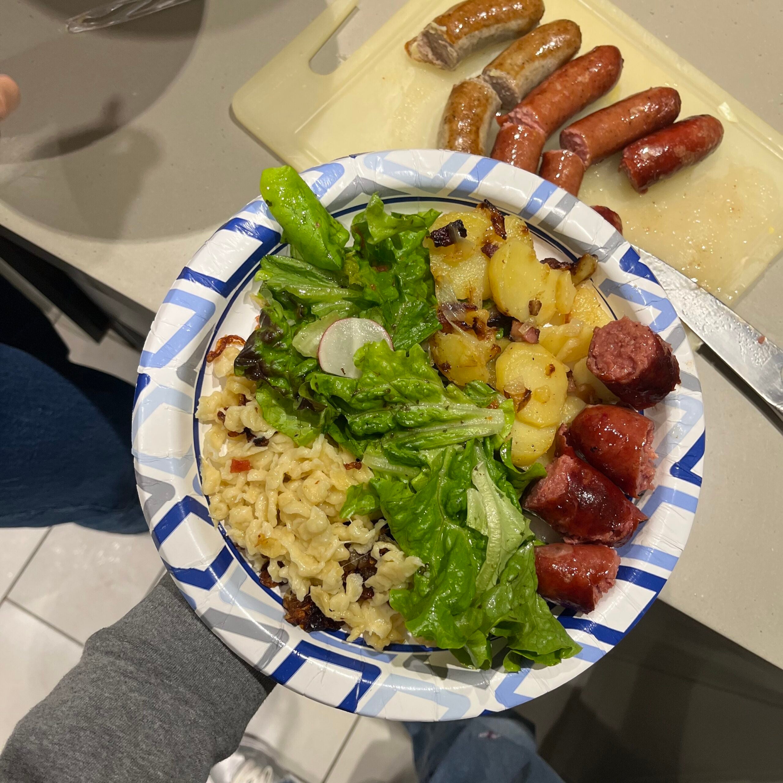 Homemade food during the German Club Frühlingsfest