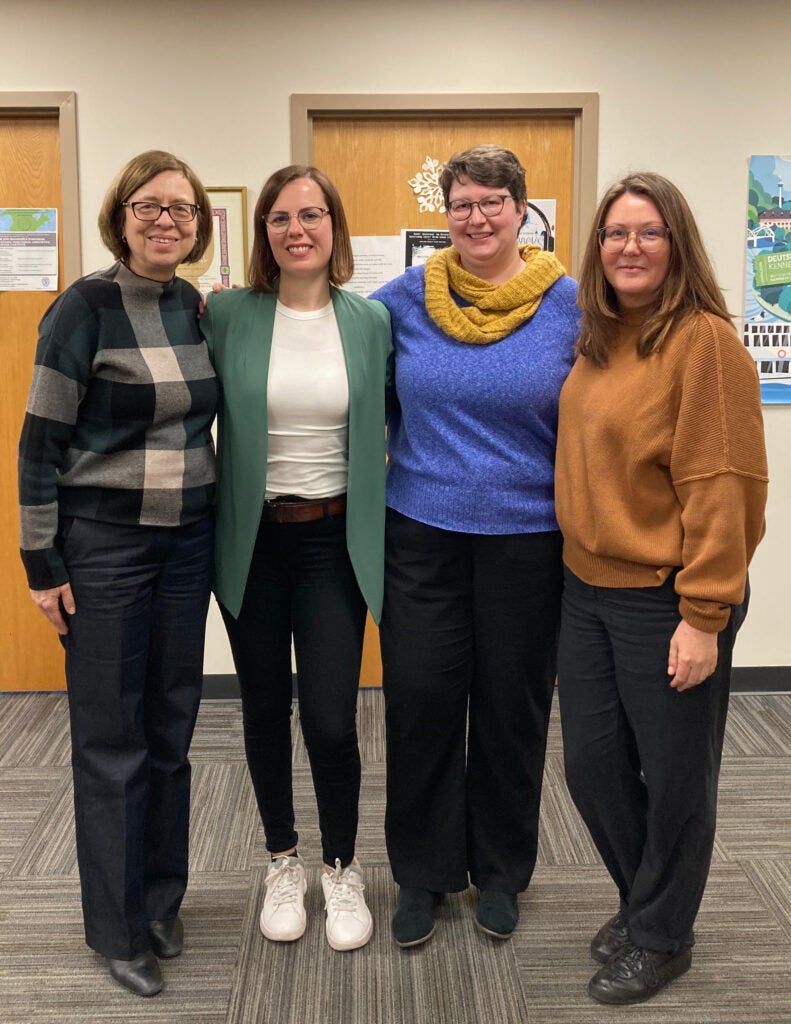 Prof. Anja Banchoff, Dr. Lisa Wille, Dr. Verena Kick, and Dr. Mascha Dabic