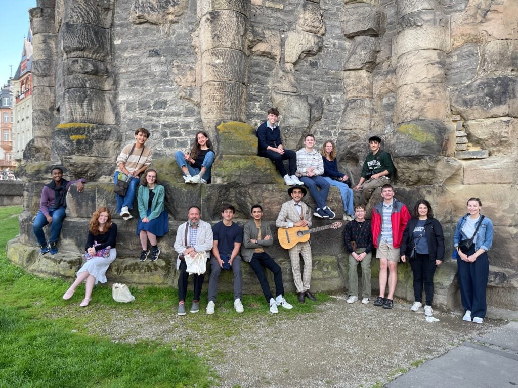 Students and instructors during the 2025 Summer Trier Study Abroad program 