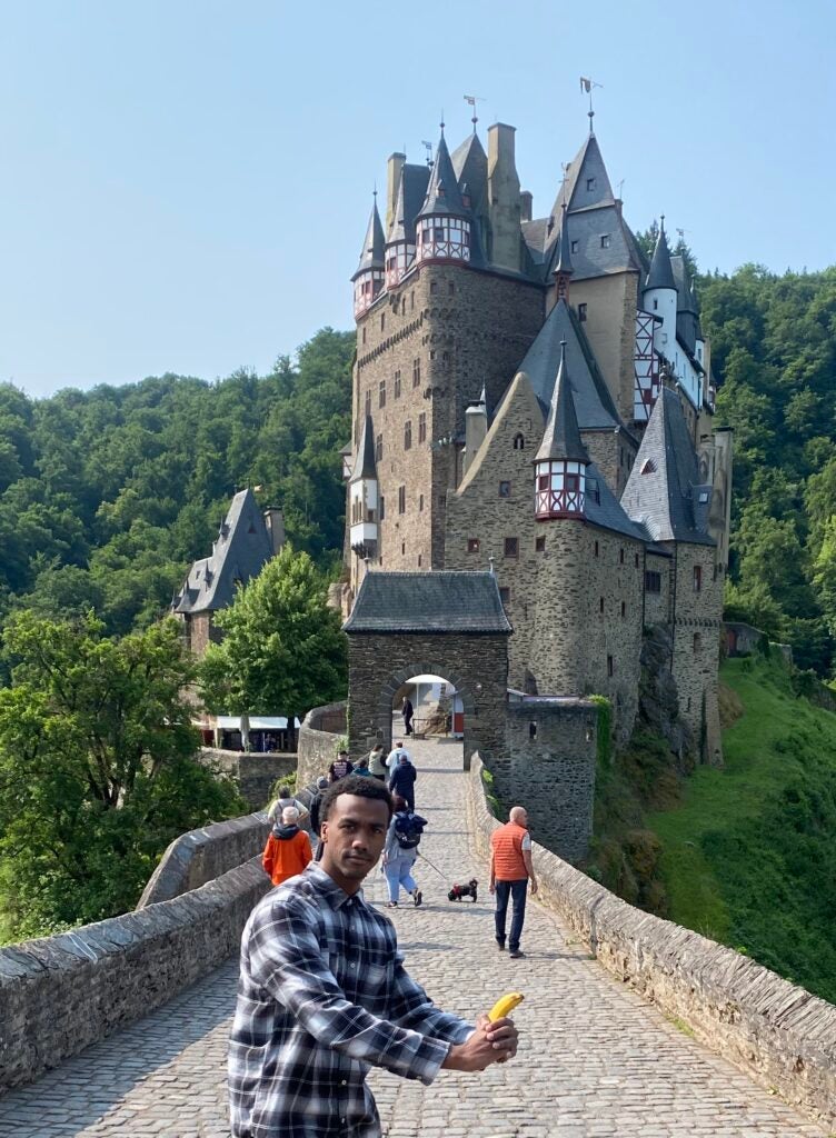 Isaac Hawkins during the Georgetown-in-Trier Program